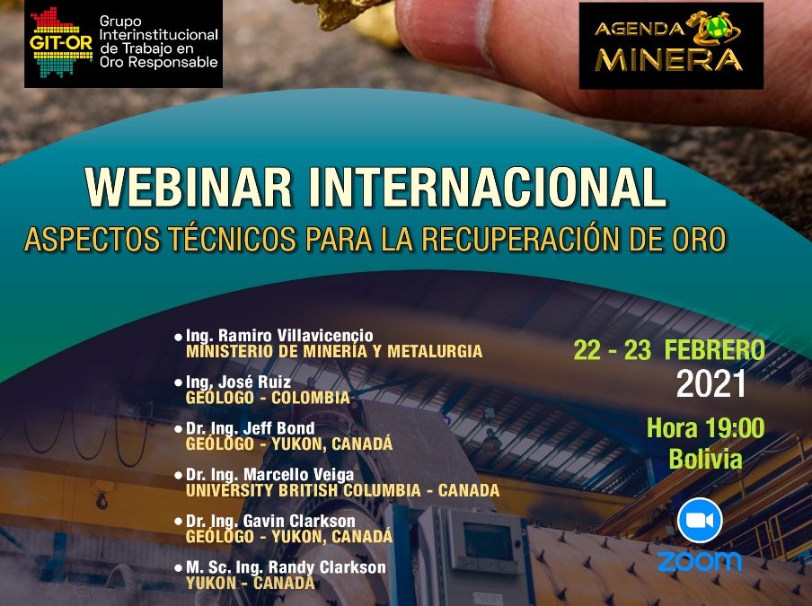 El GIT-OR participa en el Webinar Internacional: aspectos técnicos para la recuperación del oro.